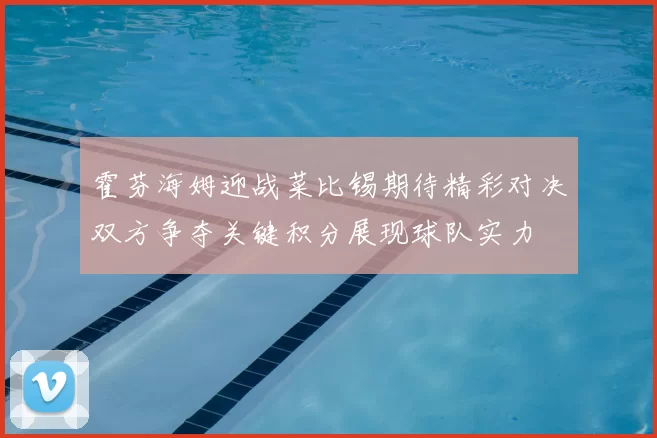 霍芬海姆迎战菜比锡期待精彩对决双方争夺关键积分展现球队实力