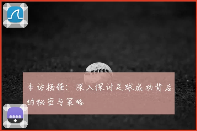 专访杨强:深入探讨足球成功背后的秘密与策略